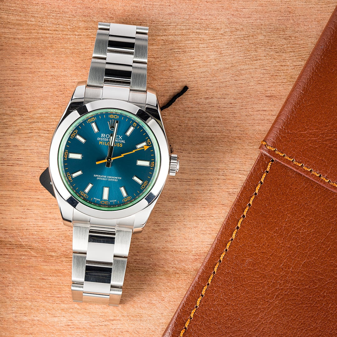 The Rolex Milgauss 116400GV is a stunning variation of the original