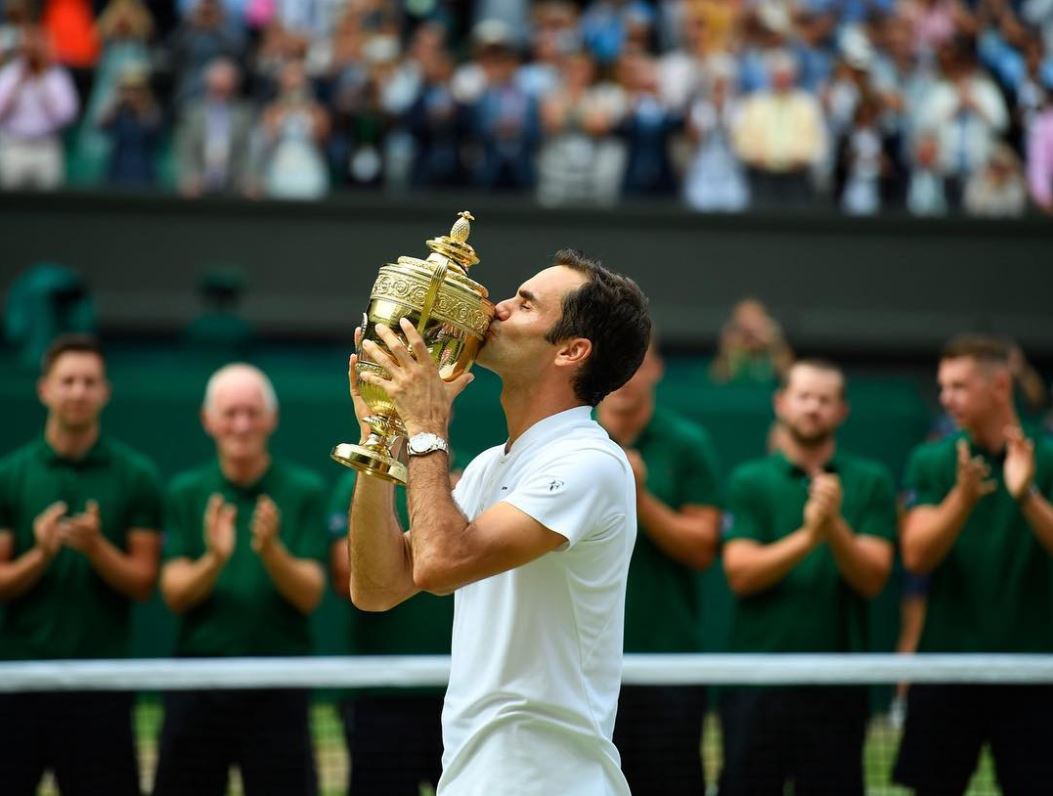 Federer's Eighth Wimbledon Trophy
