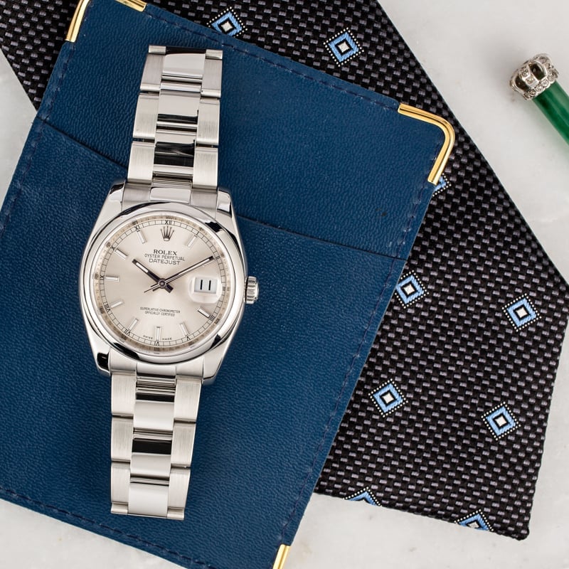 The Datejust Reference 116200 is a great watch to have in your watch box. Datejust Reference 116200