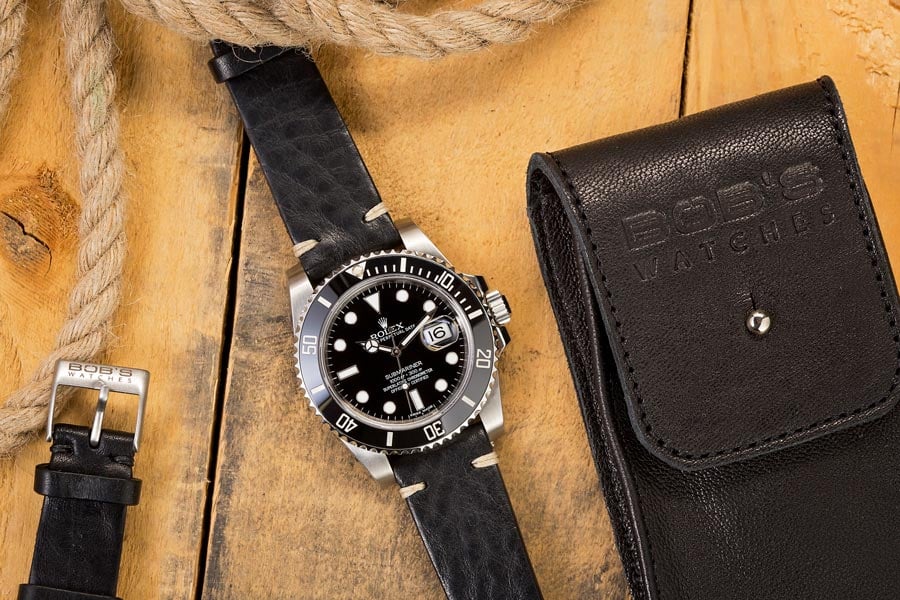 best rolex leather strap