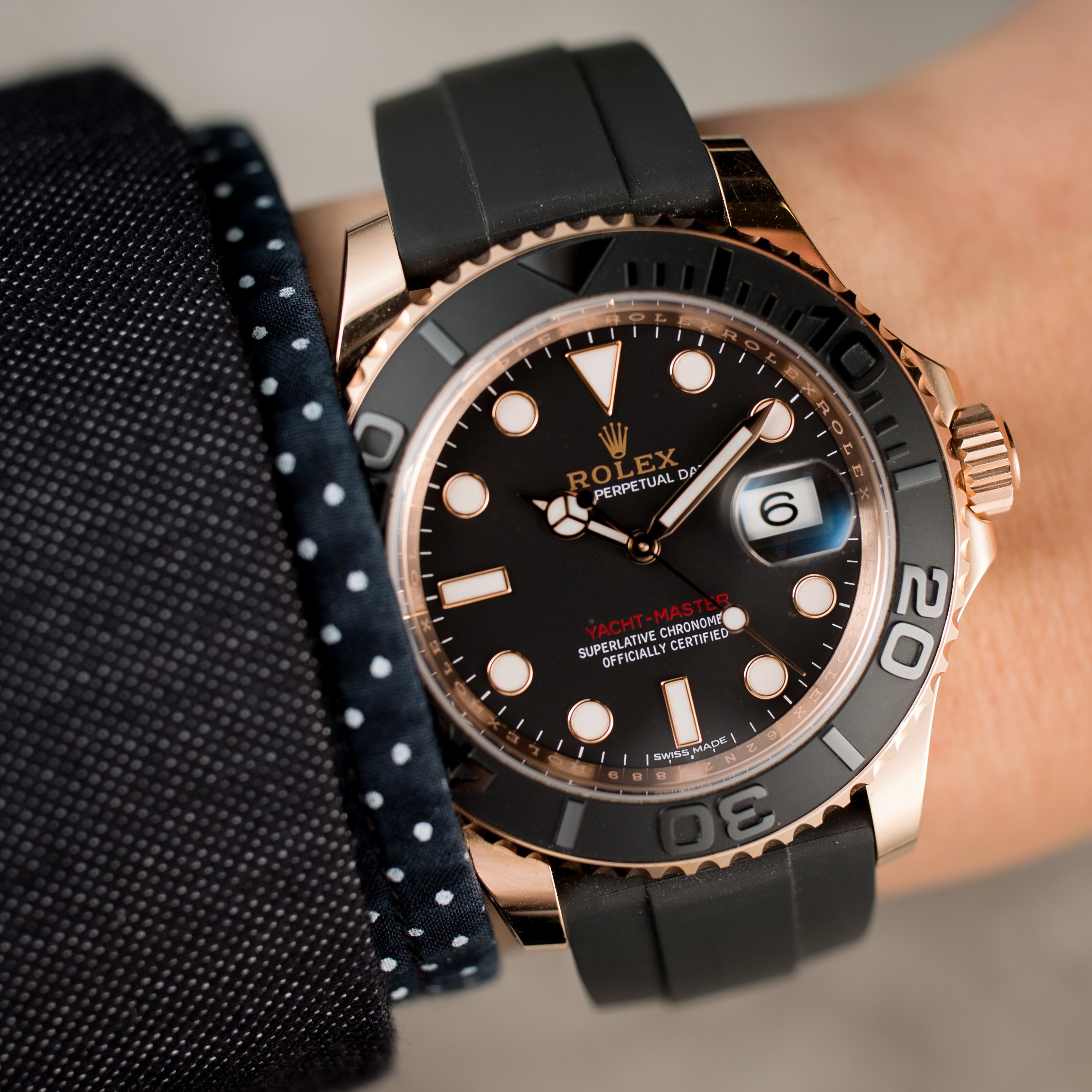 yacht master everose gold