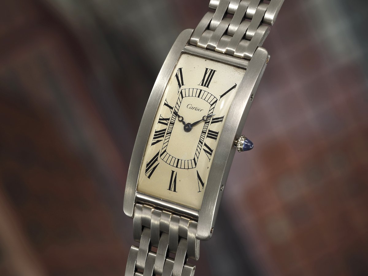 Cartier Grand Tank Cintrée Phillips Auction 2017