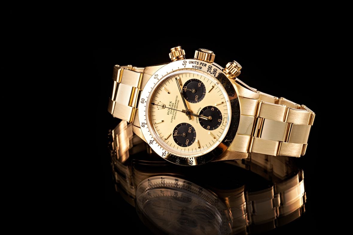 Black and Gold Rolex Watches Vintage Daytona 6265