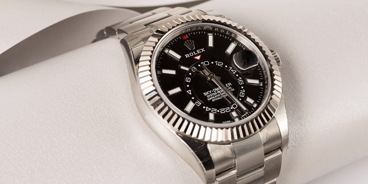 rolex sky dweller steel review