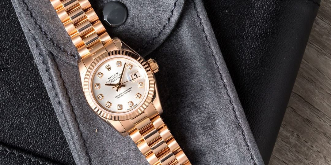 It is also set with diamonds. Everose Ladies Rolex Watches