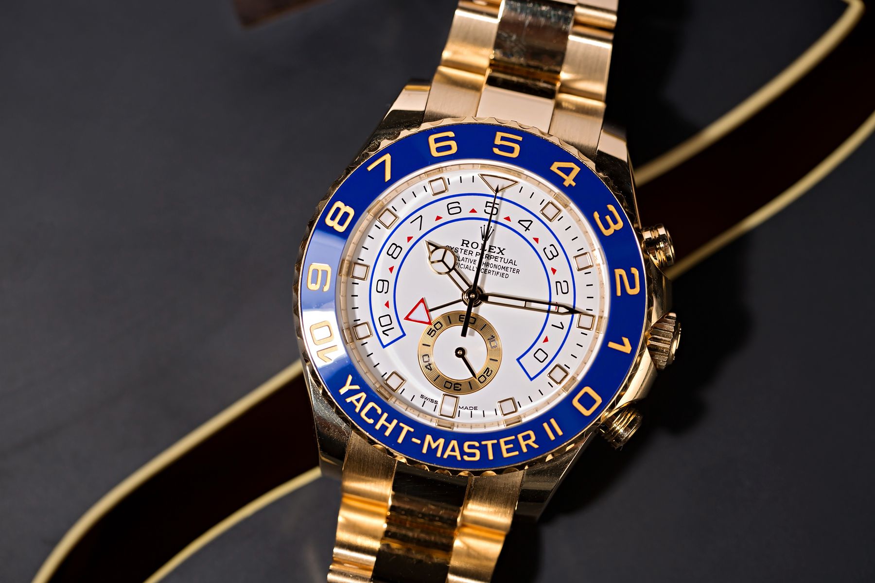 44mm Rolex Yacht-Master II 116688 Yellow Gold