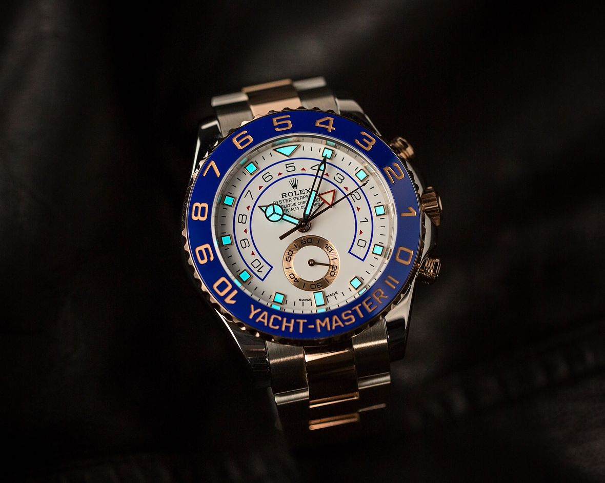 Rolex Chromalight vs Super-LuminNova Everose Yacht-Master II 116681