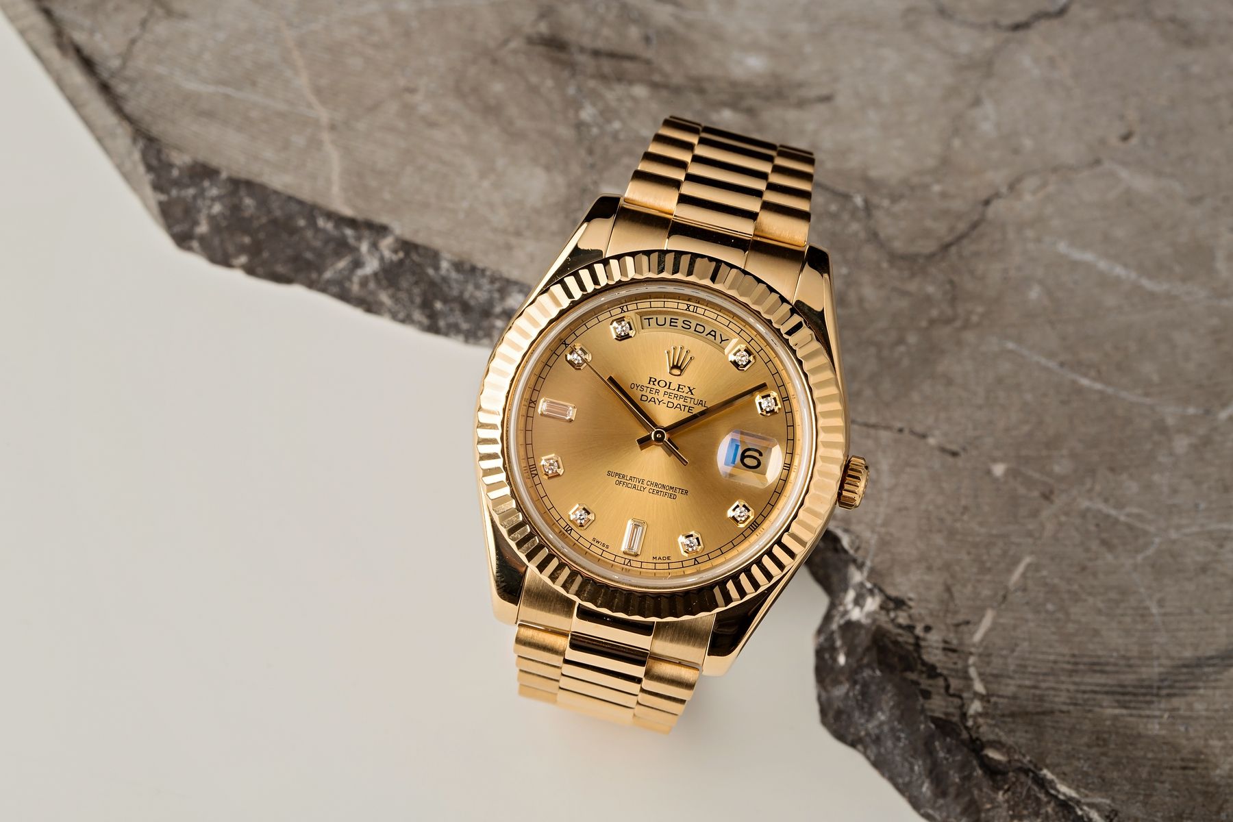 Rolex Trade-in Gold Day-Date President Diamond Dial