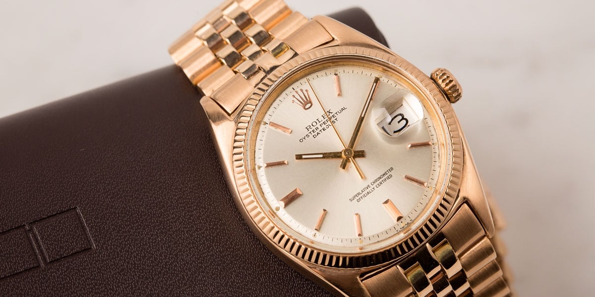 How To Set The Date and Time On a Rolex Datejust 1601 non-quickset movement gold