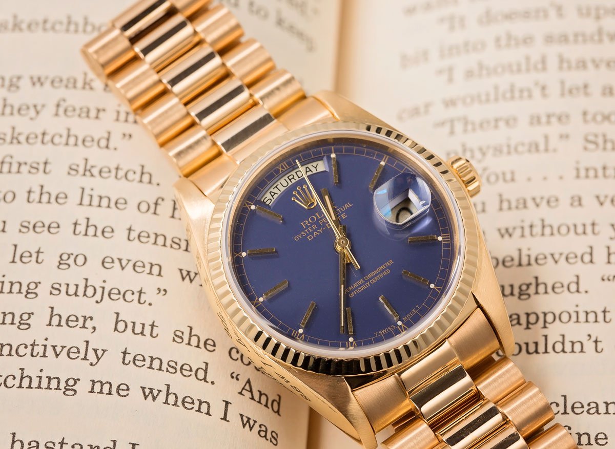 telex Sequel bagage President's Day with the Rolex President Bracelet - Bob's Watches