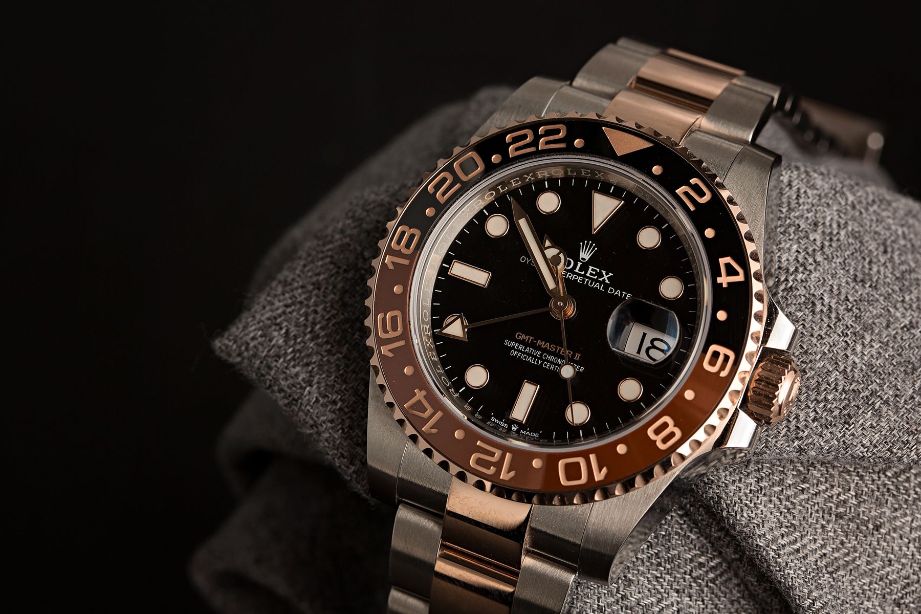 Rolex Metals GMT-Master II Everose Rolesor Root Beer