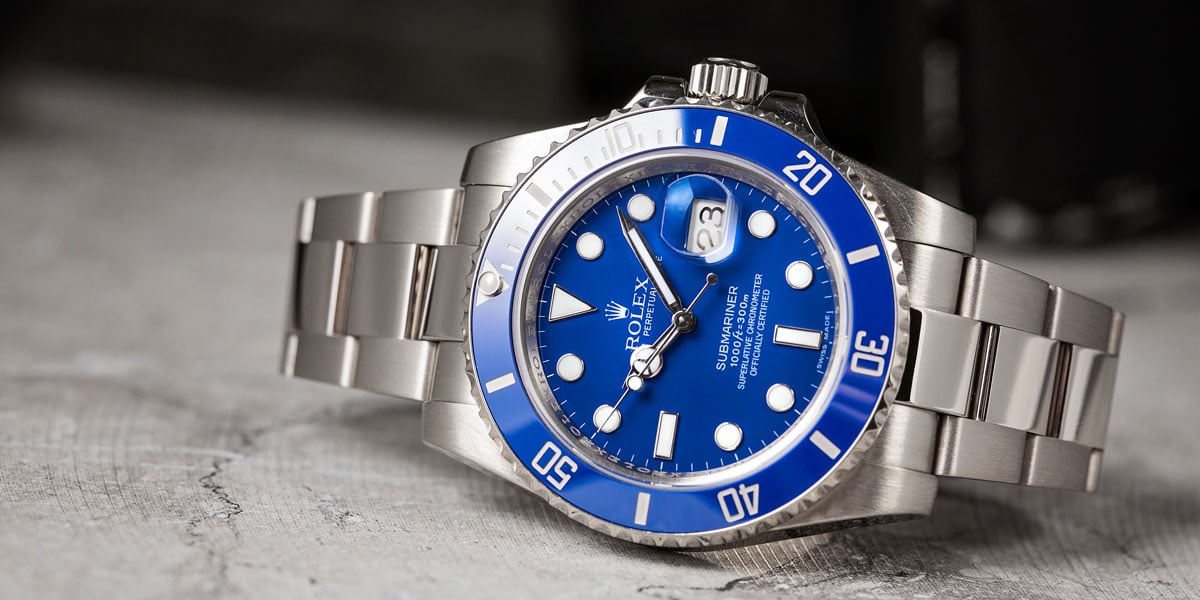 Rolex Submariner 116619 Smurf blue white gold