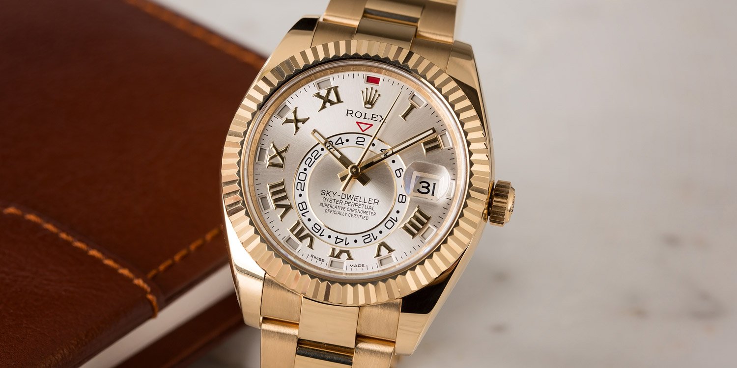 Rolex Sky-Dweller GMT Function Yellow Gold Roman Dial 326938