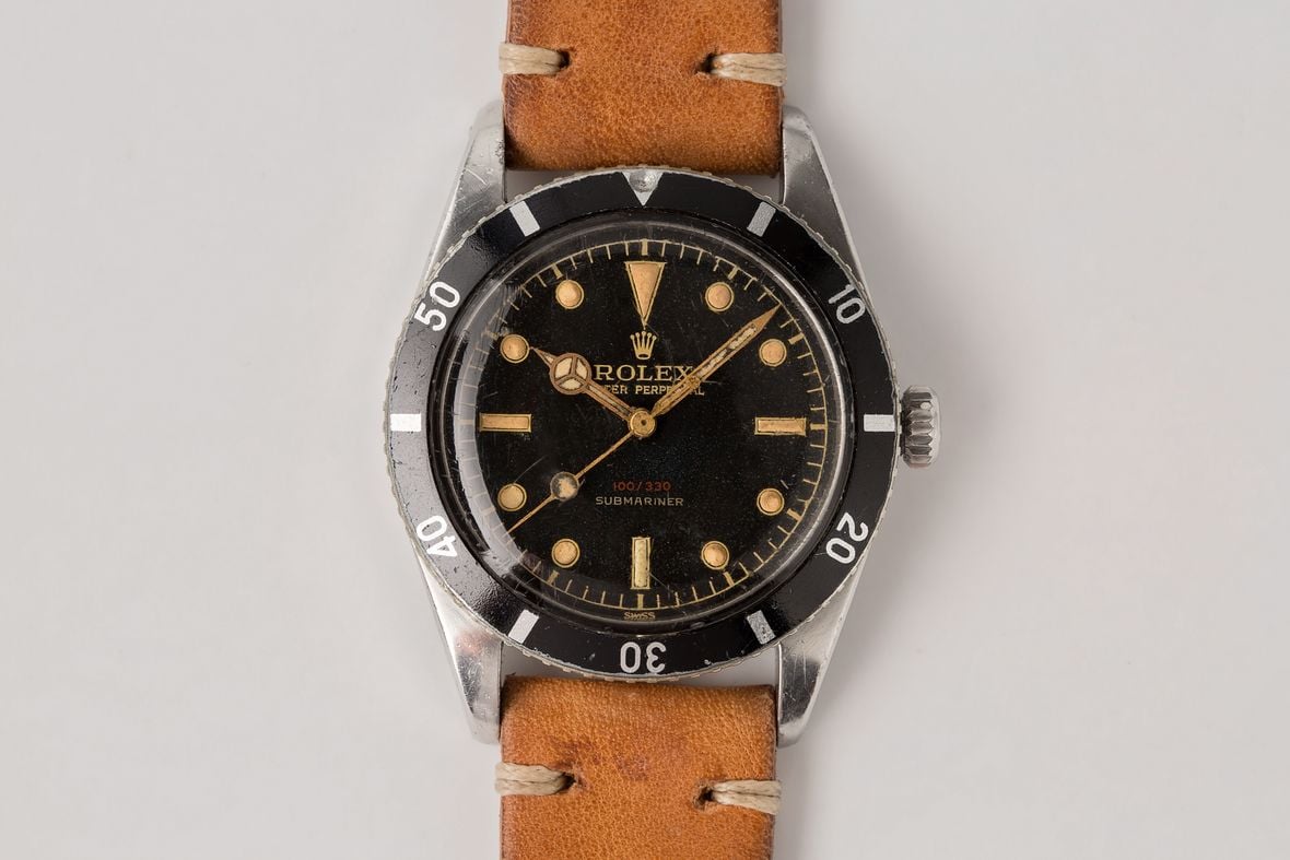 Vintage Rolex 6536 Submariner Long Neck Hour Hand Mercedes