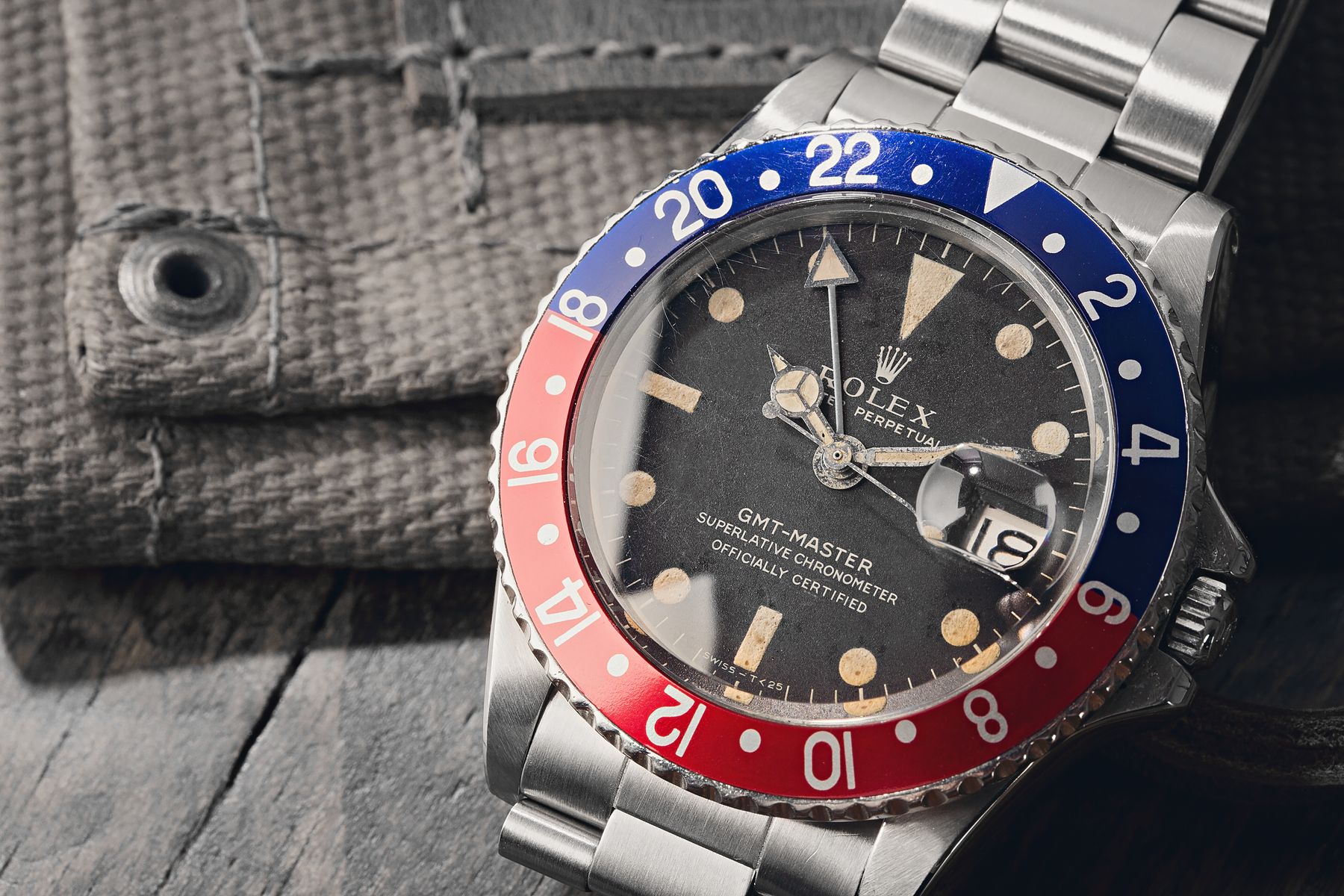 VIntage Rolex GMT-Master Pepsi Matte Dial Acrylic Crystal