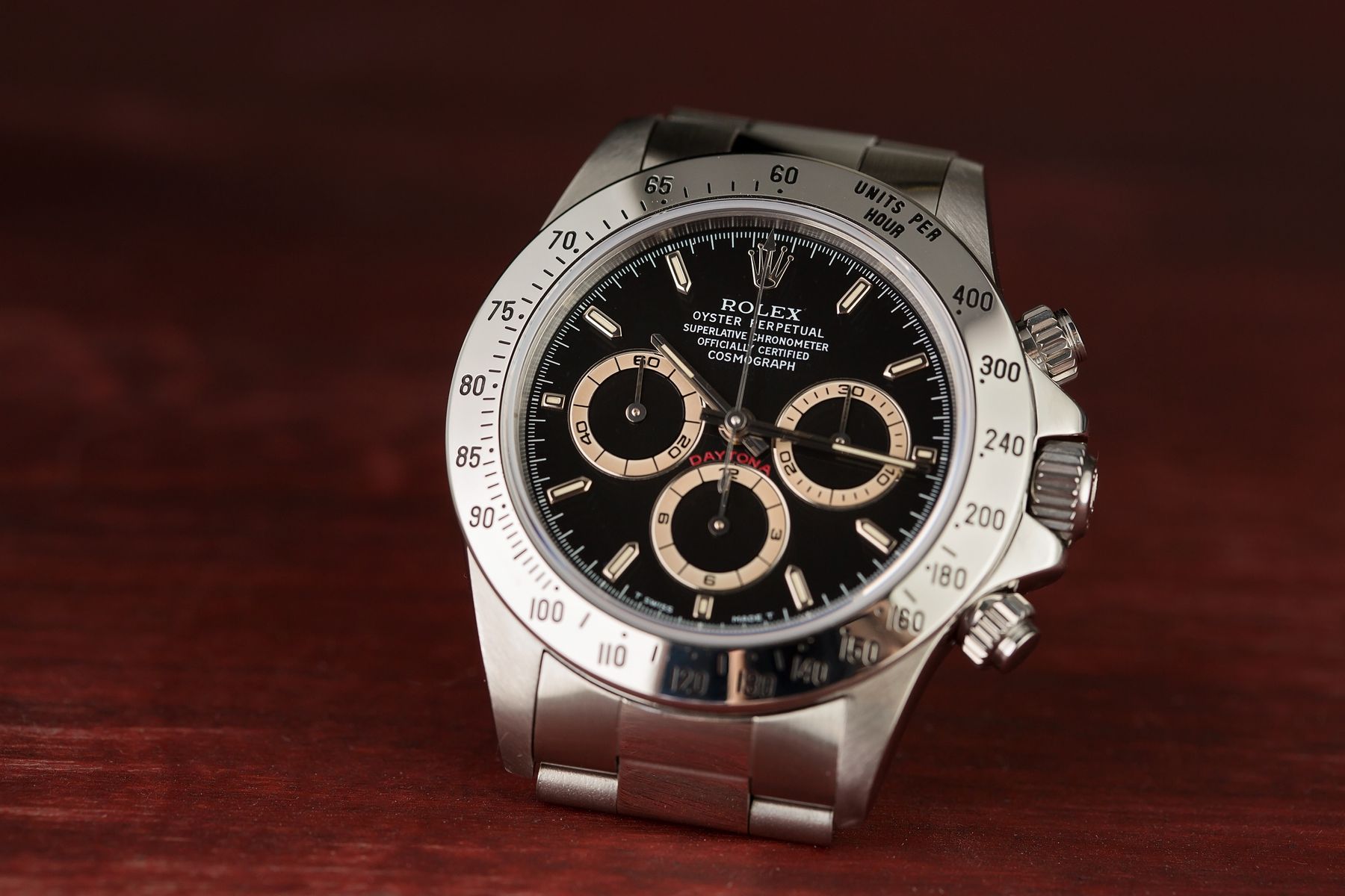 Vintage Rolex Daytona Patrizzi Dial Black Reference 16520