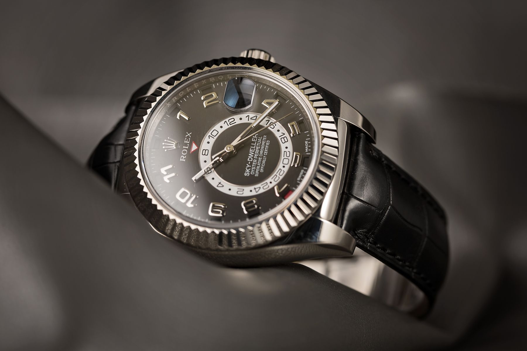 Rolex Sky-Dweller 326139 White Gold Black Dial