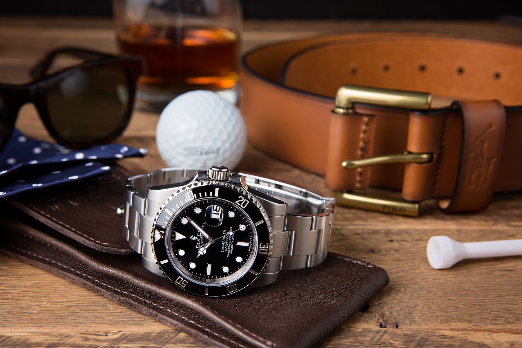 Luxury Golf Watches Stainless Steel Rolex Submariner Date 116610LN