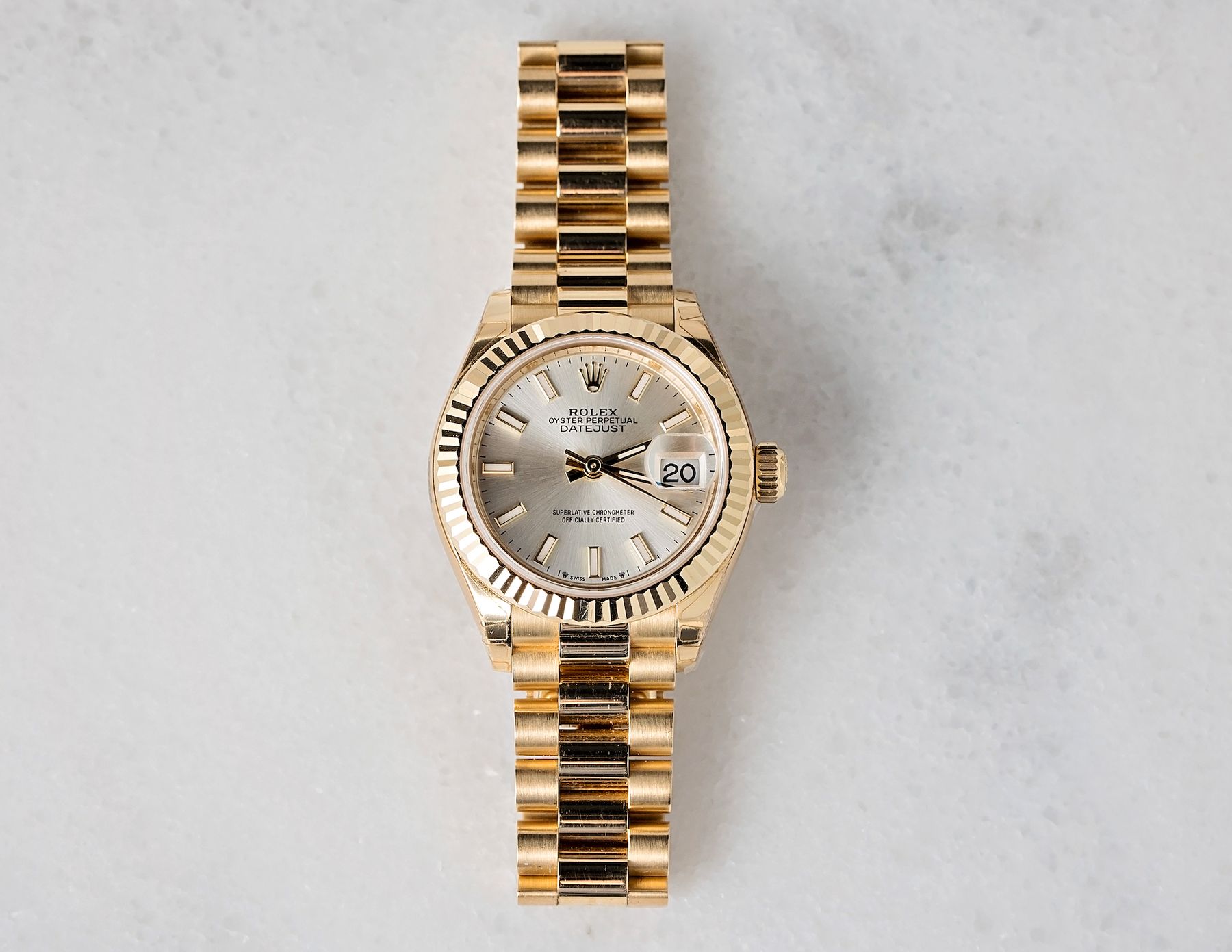 Rolex Lady-Datejust 28 Lady President Yellow Gold