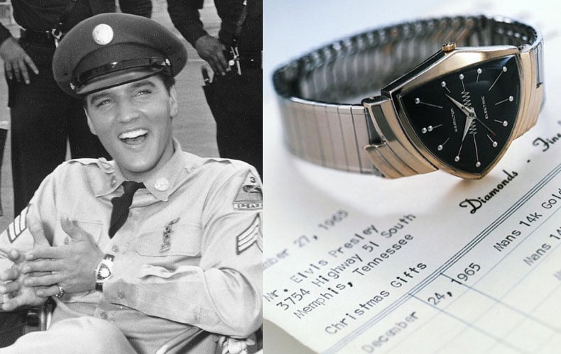 Elvis Presley wore a Hamilton Ventura in Blue Hawaii