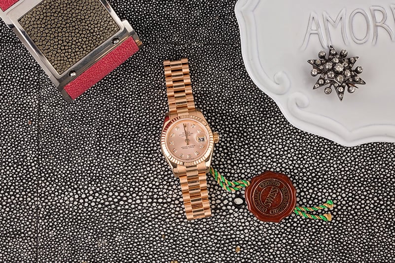 Rose Gold Ladies Datejust