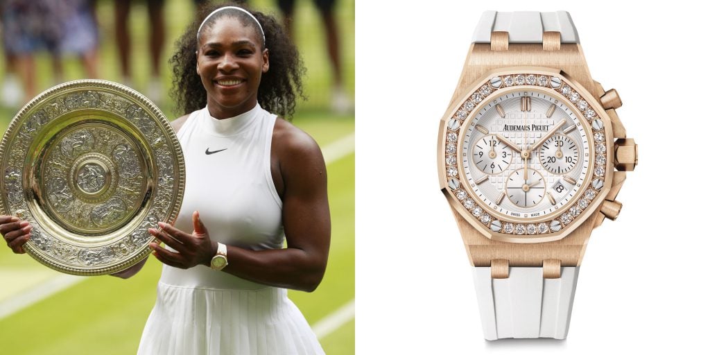 Serena Williams sporting an Audemars Piguet Royal Oak Offshore