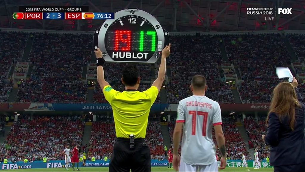 Hublot is the official timekeeping sponsor of the 2018 World Cup