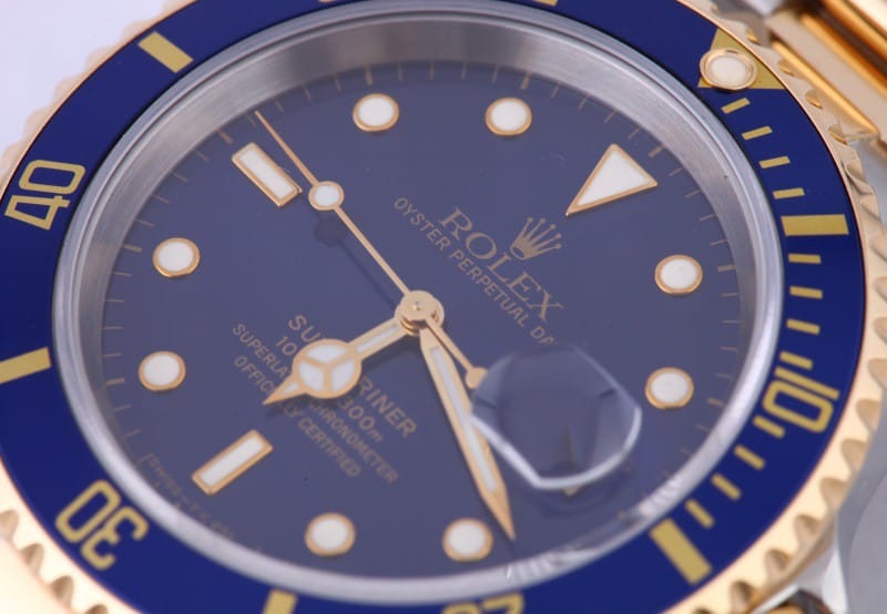 A Two-Tone Rolex Submariner with a stunningly clean sapphire crystal