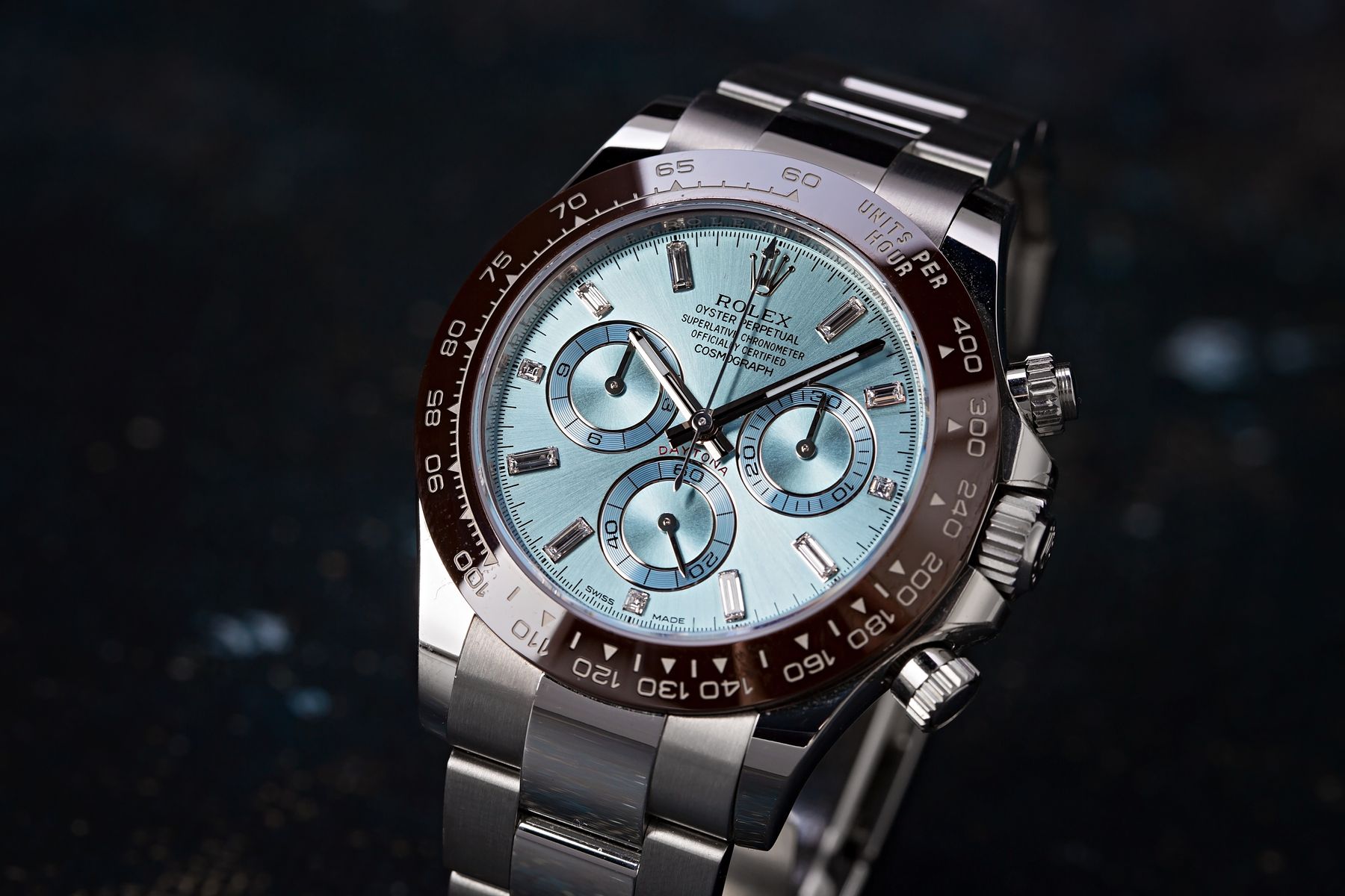 Rolex Photography Platinum Daytona 116506 Ice Blue Diamond Dial