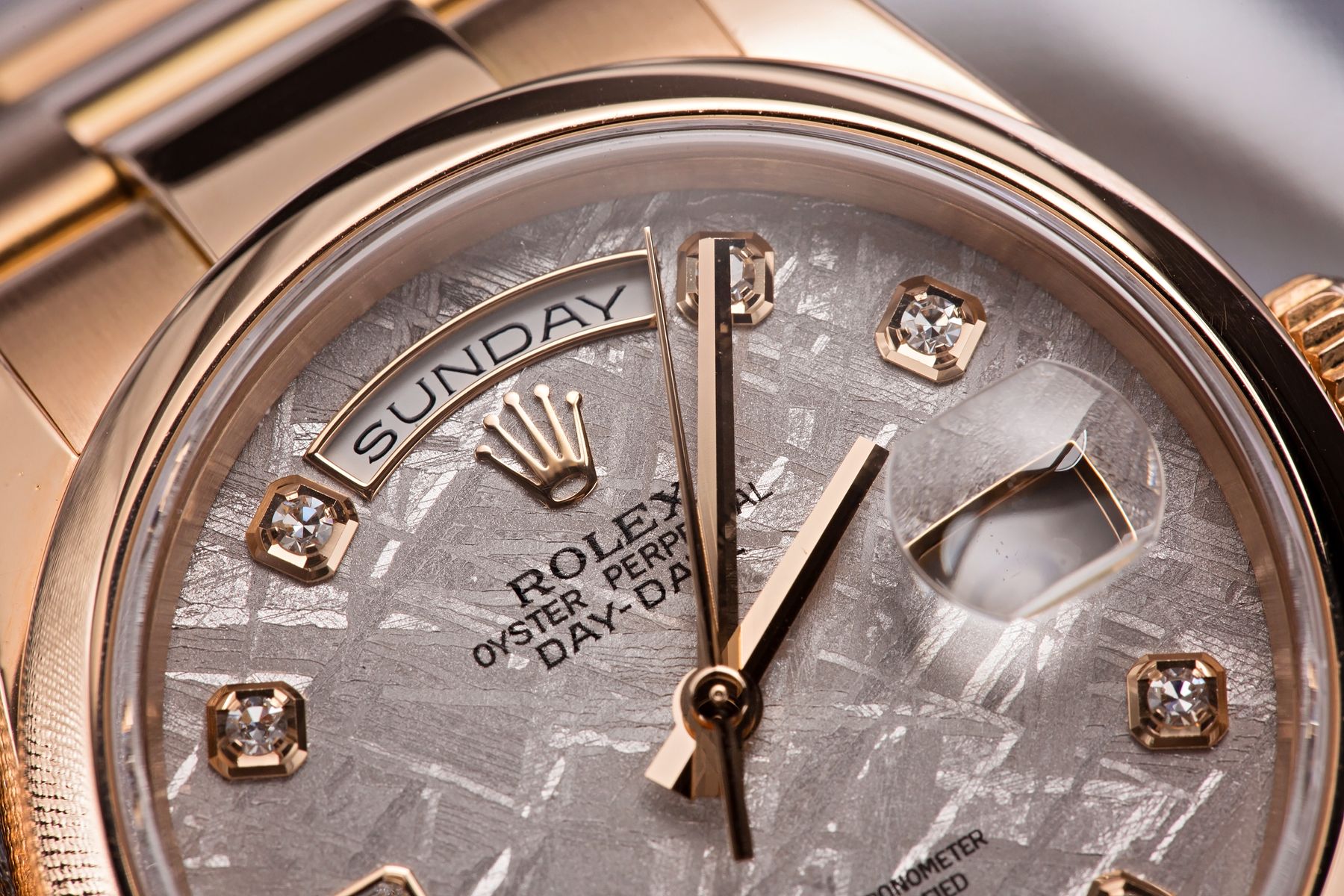 Rolex Pictures Day-Date Everose Gold Meteorite Dial