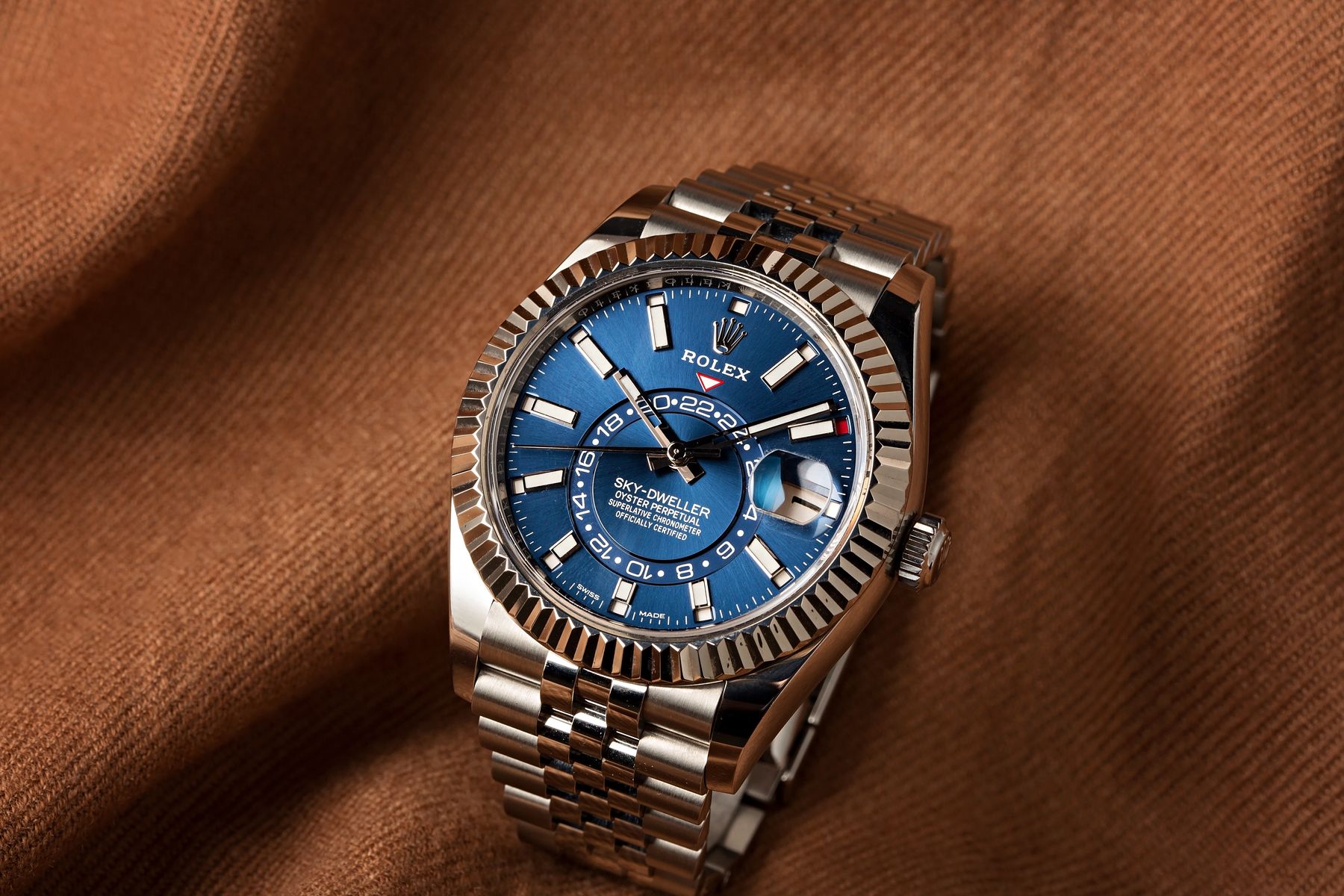 Rolex Watch Photography Sky-Dweller 326934 Jubilee Bracelet