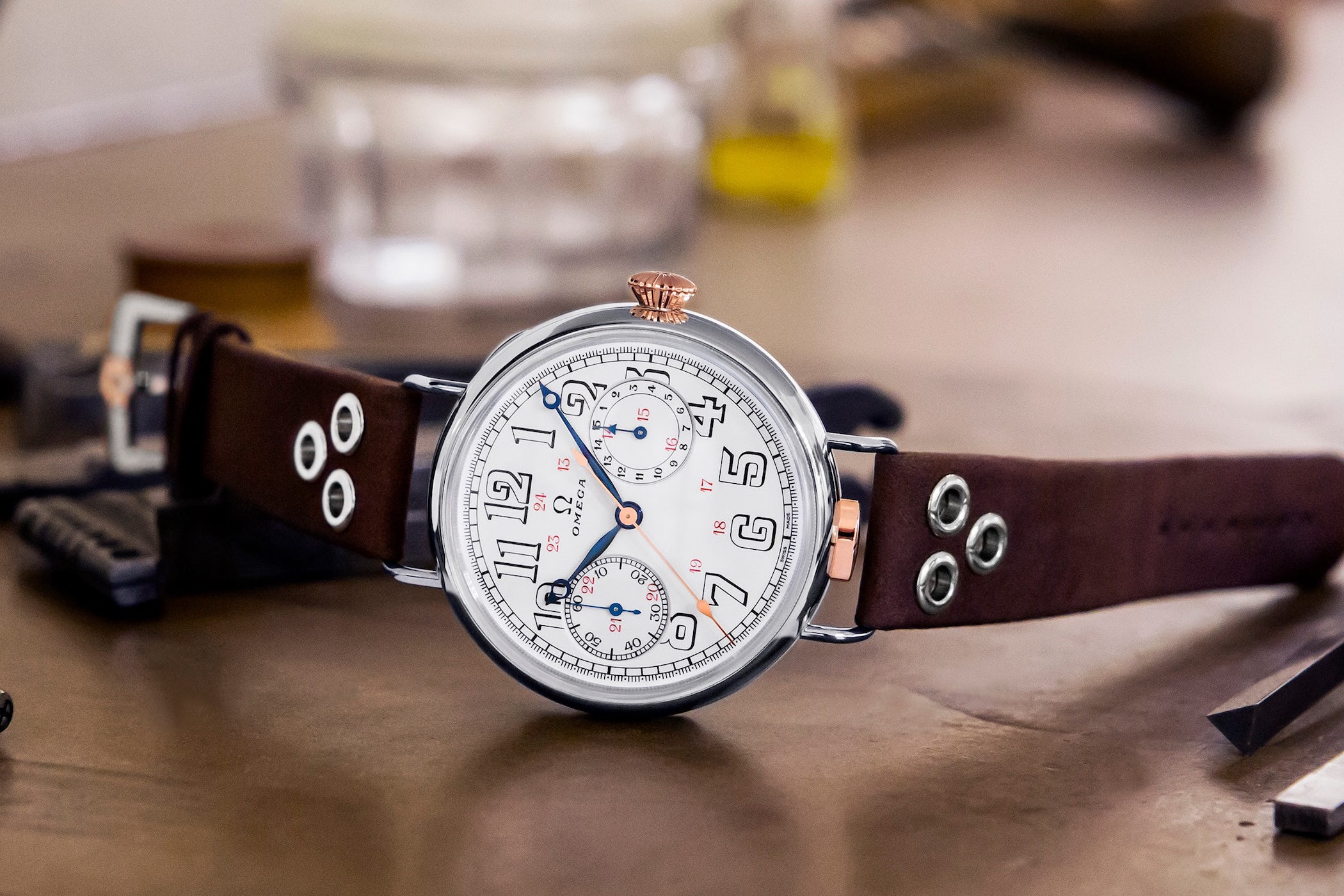 Omega Reissued their first attempt at making a chronograph
