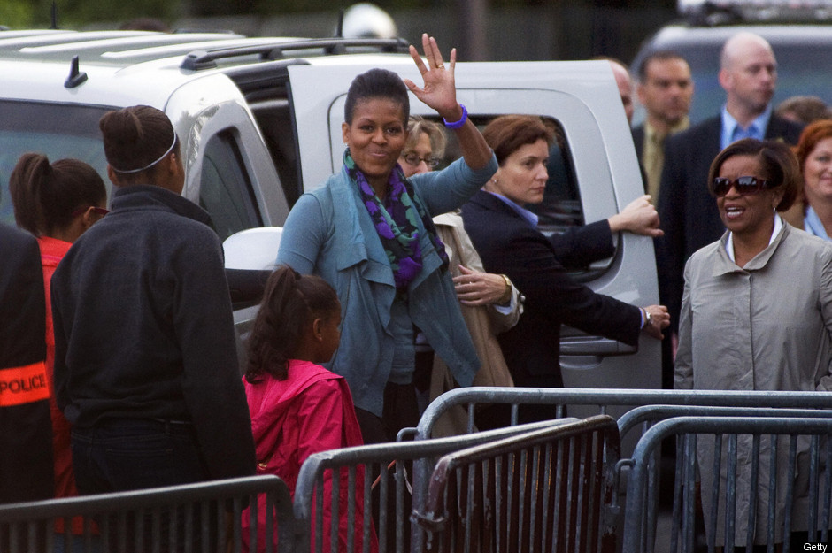 Michelle Obama was likely gifted this Neon Ultraviolet ToyWatch for her "Let's Move" campaign