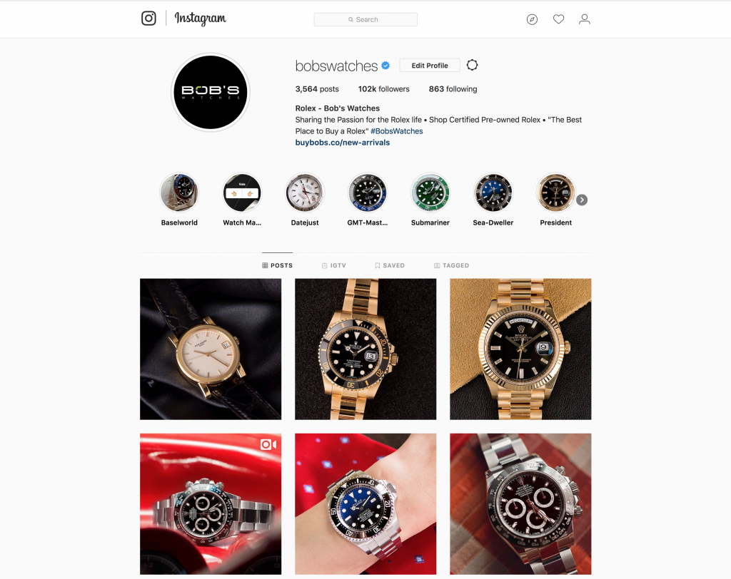 Instagram è un ottimo posto per trovare una comunità di appassionati di orologi