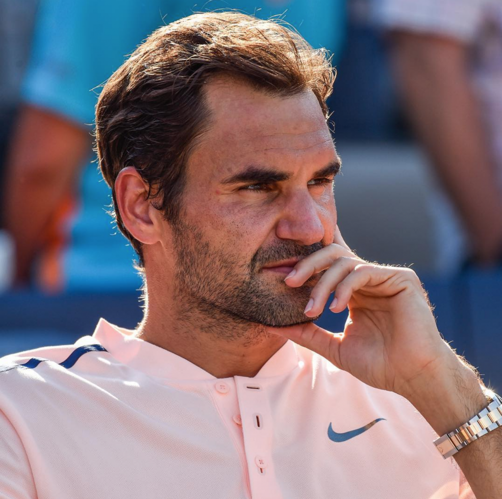 Tennis legend Roger Federer is sponsored by Rolex