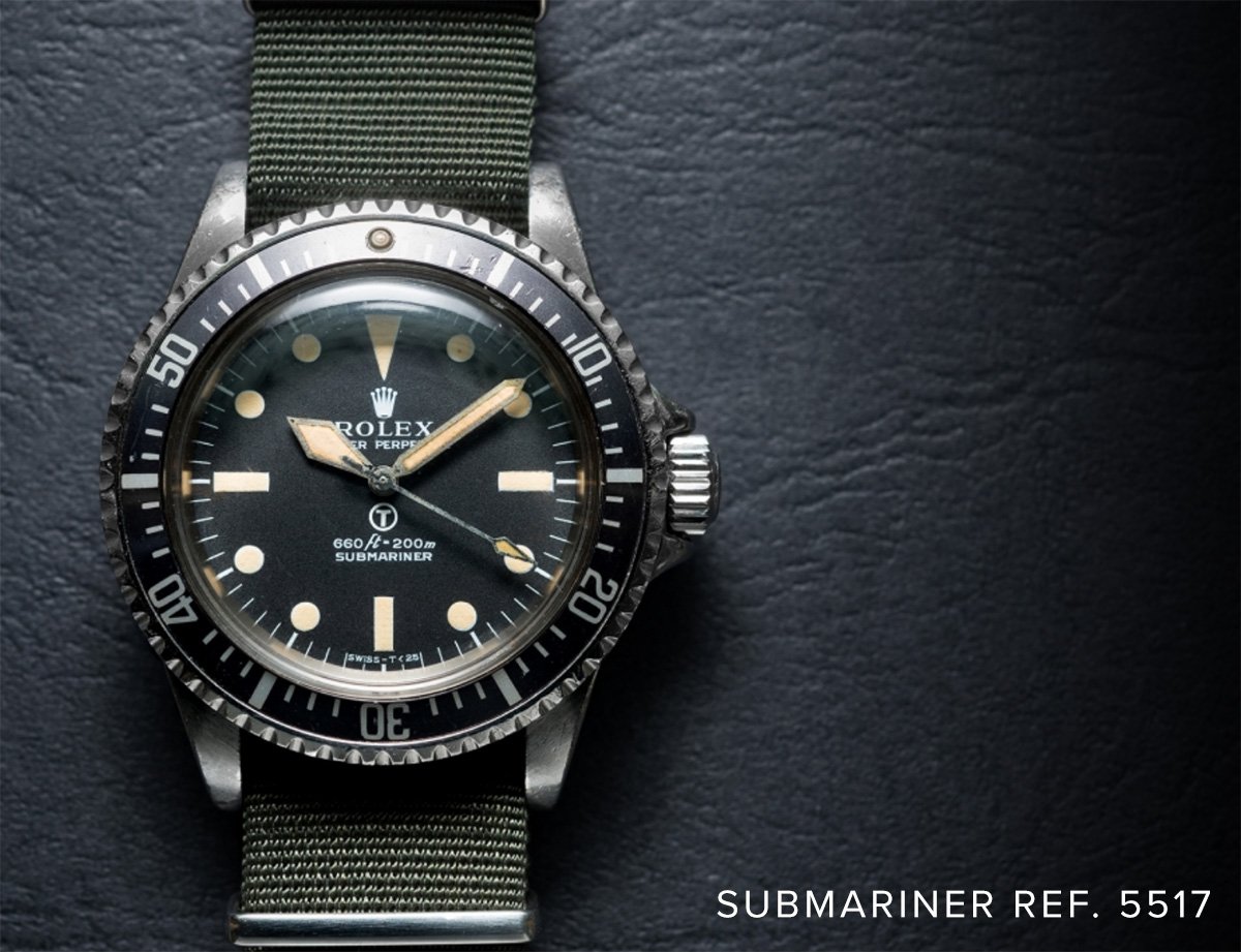 John Mayer owns a very rare Submariner Ref. 5517