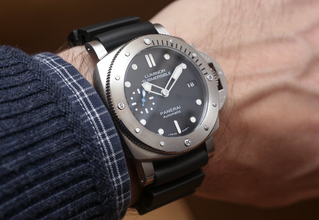 Luminor Submersible 42mm in Rose Gold (photo courtesty of A Blog To Watch contributor James Stacey)