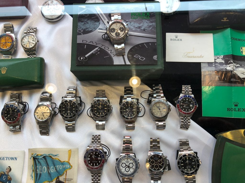 The 12 watches we auctioned off were on display at the Rowing Blazers Clubhouse in NYC