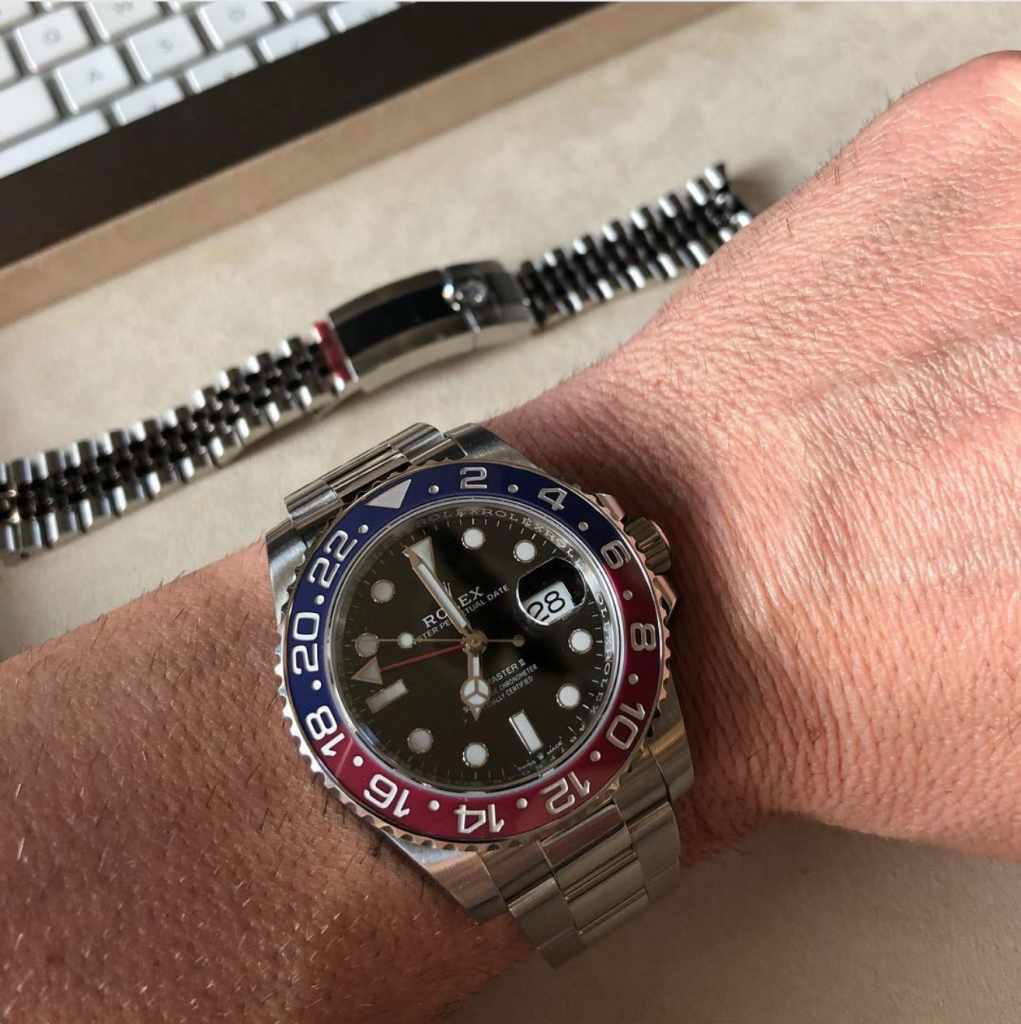 rolex gmt jubilee band