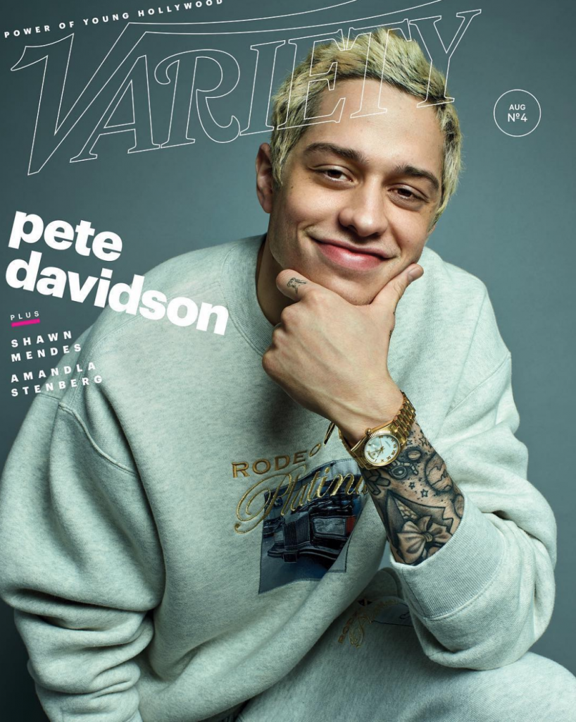 Pete Davidson on the cover of Variety Magazine (photo by Peggy Sirota)
