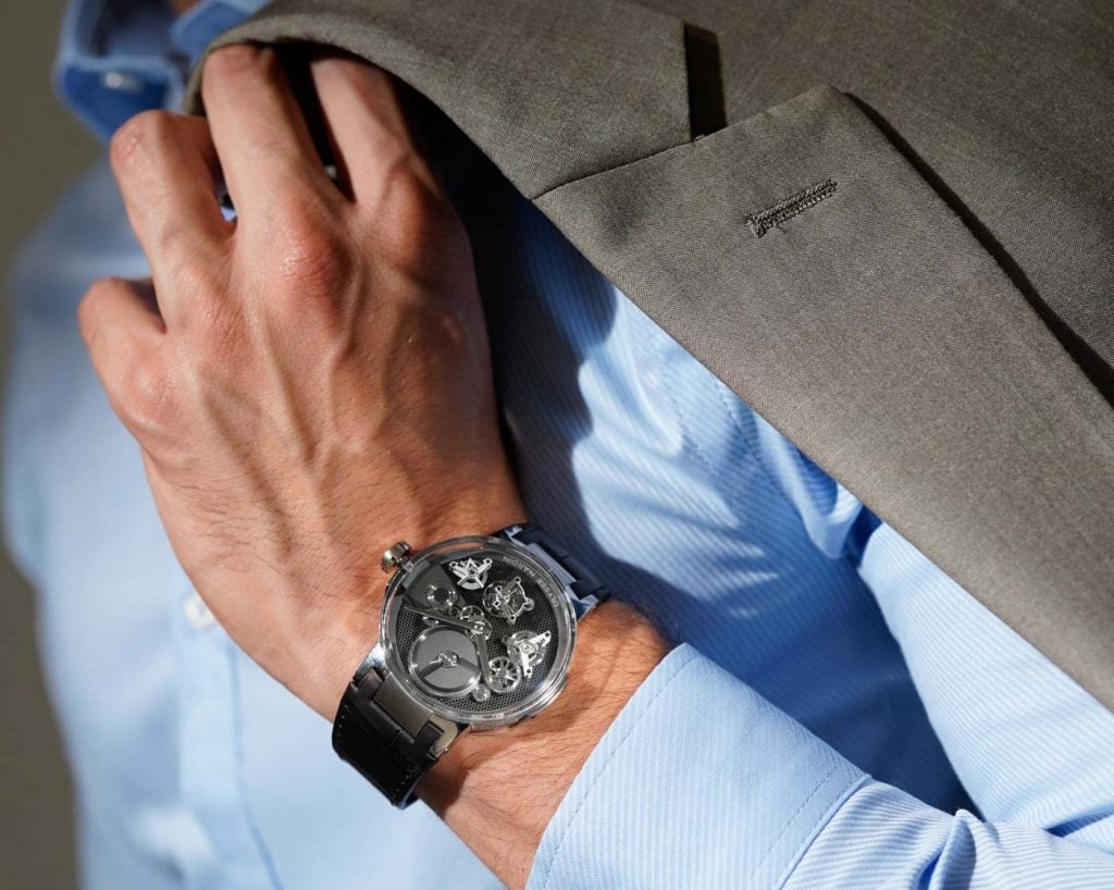 Ulysse Nardin Executive Free Wheel Model Shot