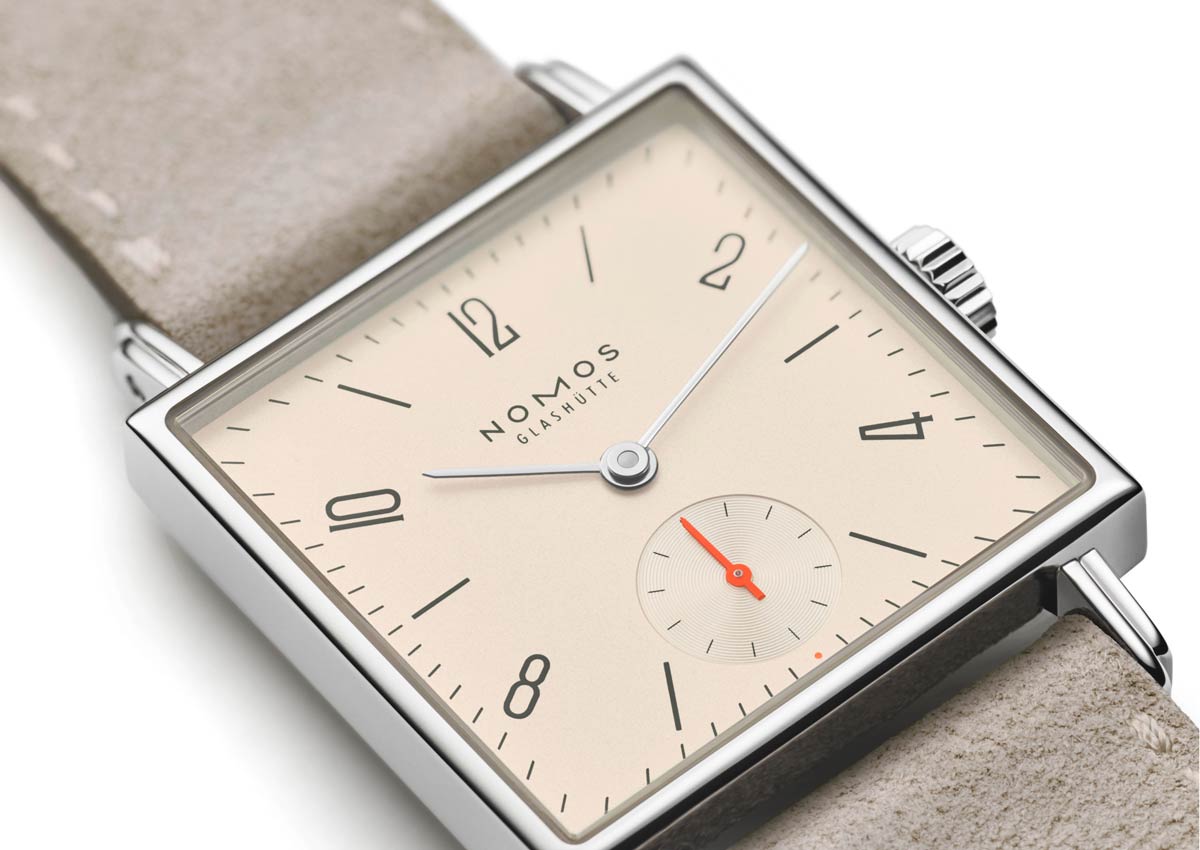 square watch nomos tetra 37