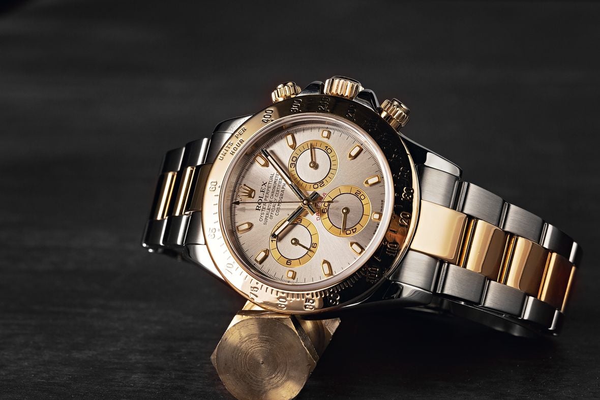 Two-Tone Rolex Daytona 116523 Steel and Gold