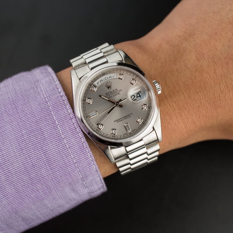 Hers Rolex Platinum President Watches 