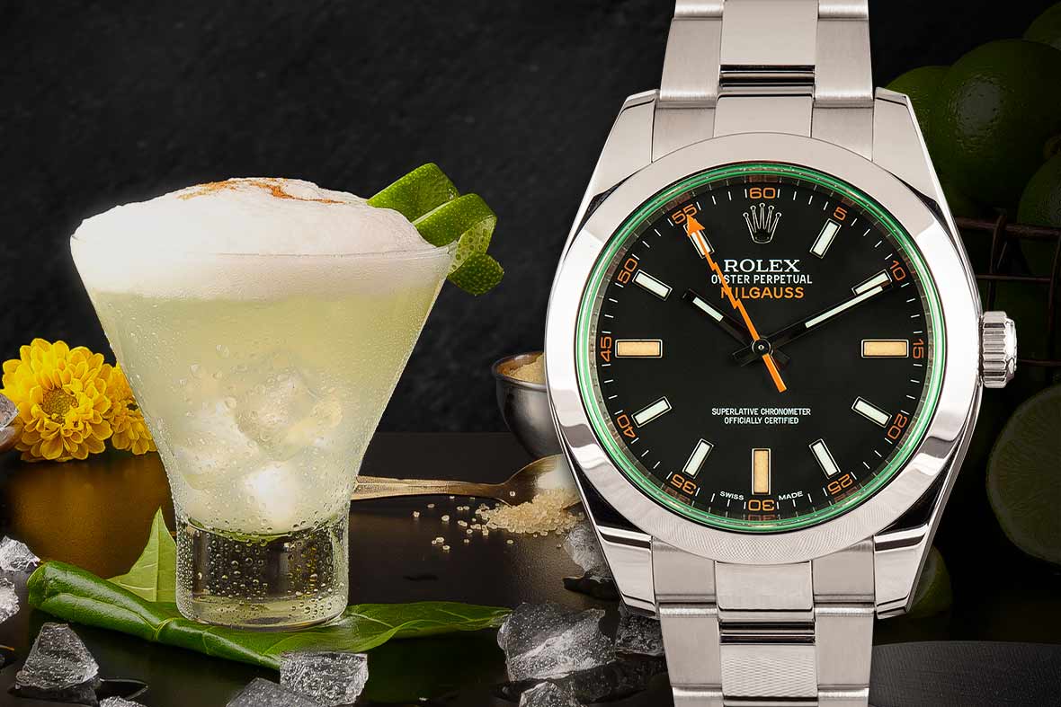 Pisco Sour and Rolex Milgauss