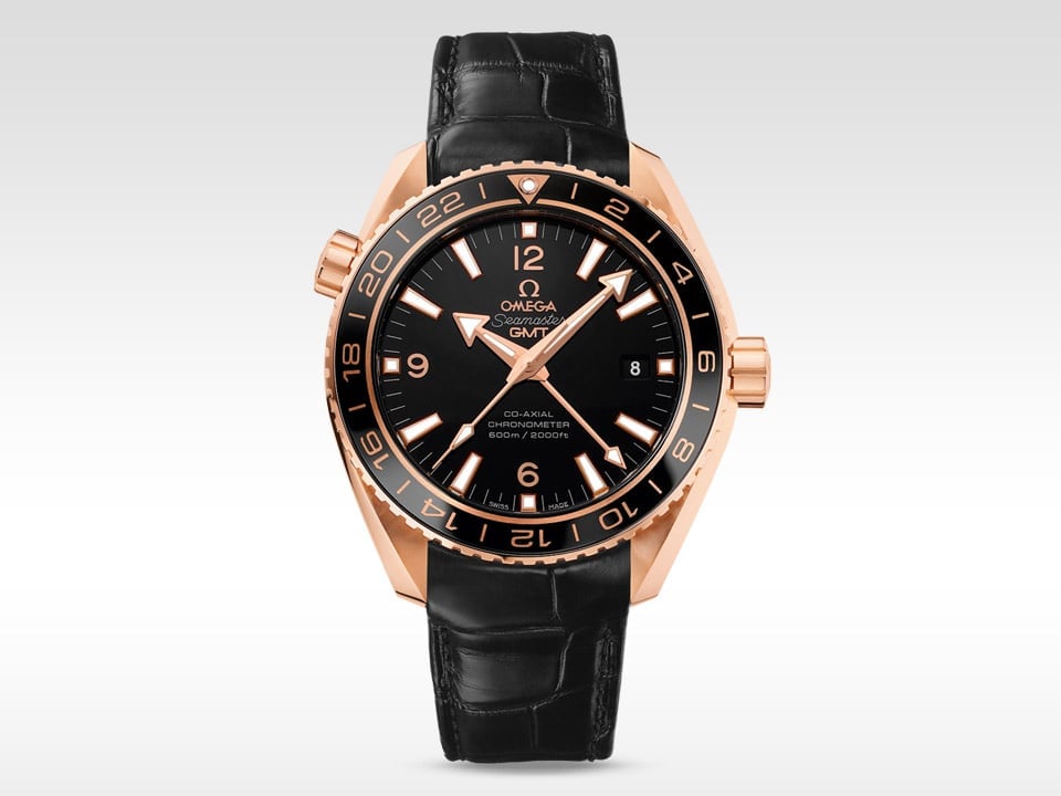 omega seamaster gmt rose gold