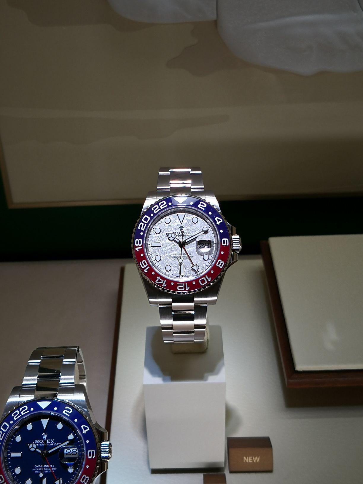 Rolex “Pepsi” GMT-Master II ref. 126719 BLRO with Meteorite Dial meteorite dial