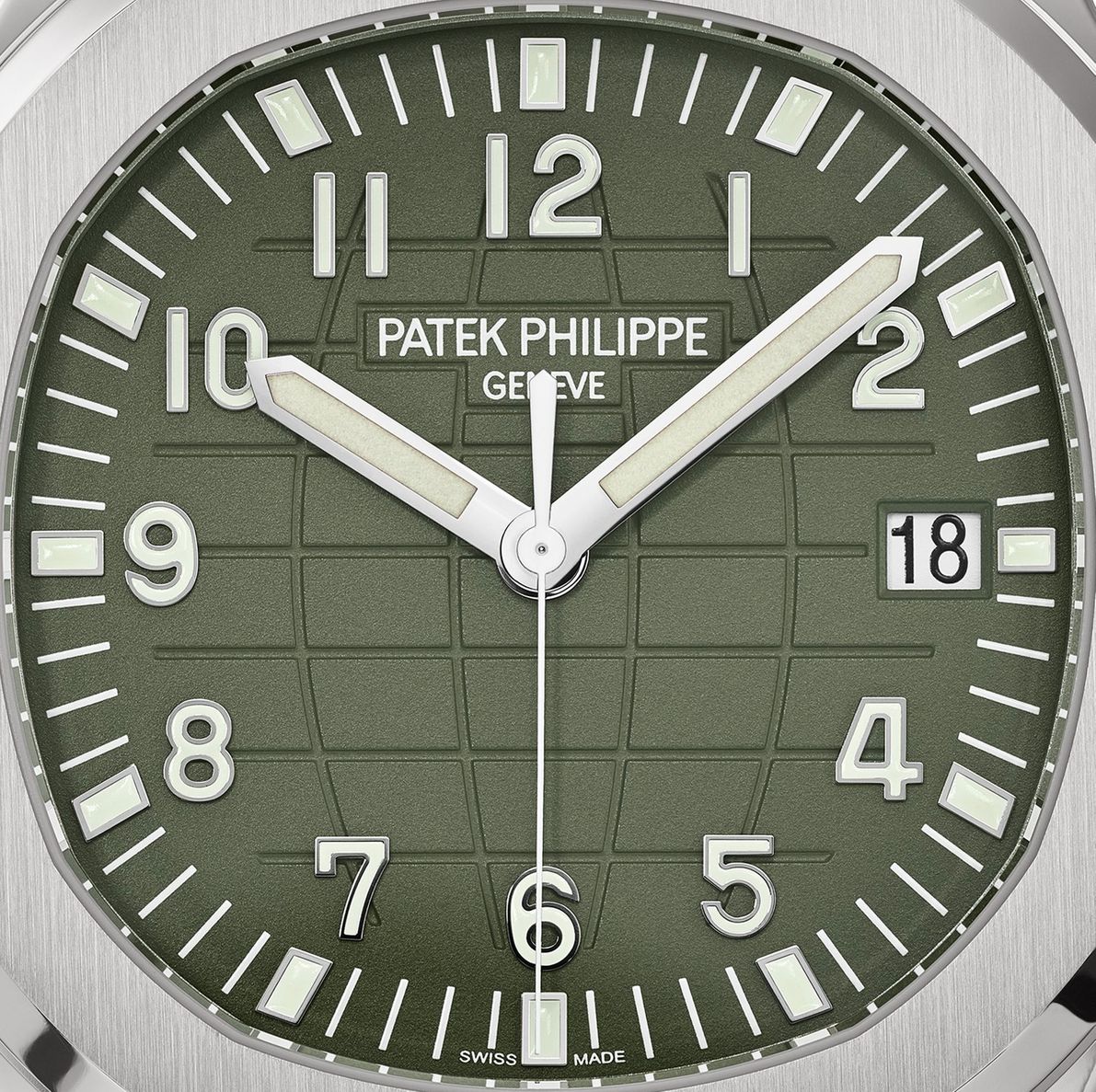 Patek Philippe Aquanaut Green Dial Rubber Strap Men's Watch 5168G-010