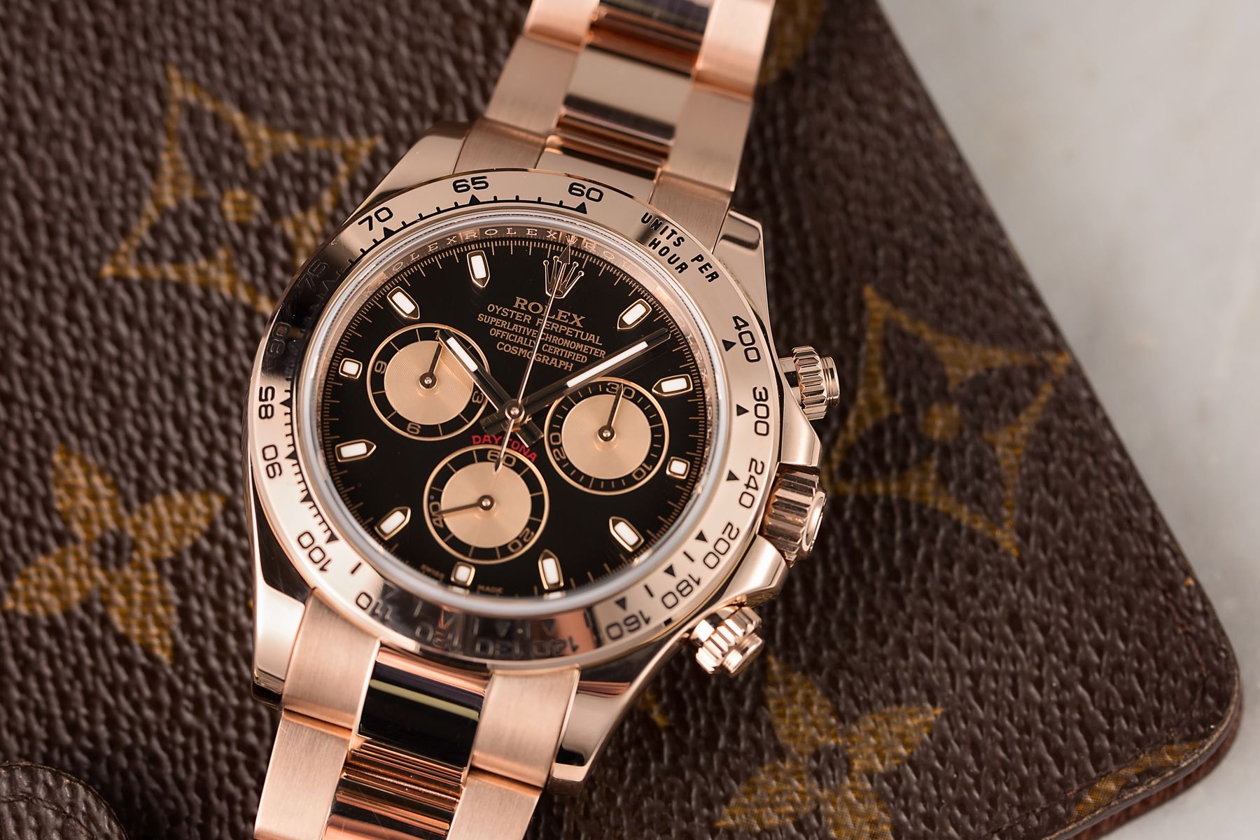 Everose Gold Rolex Daytona 116505 Black Dial