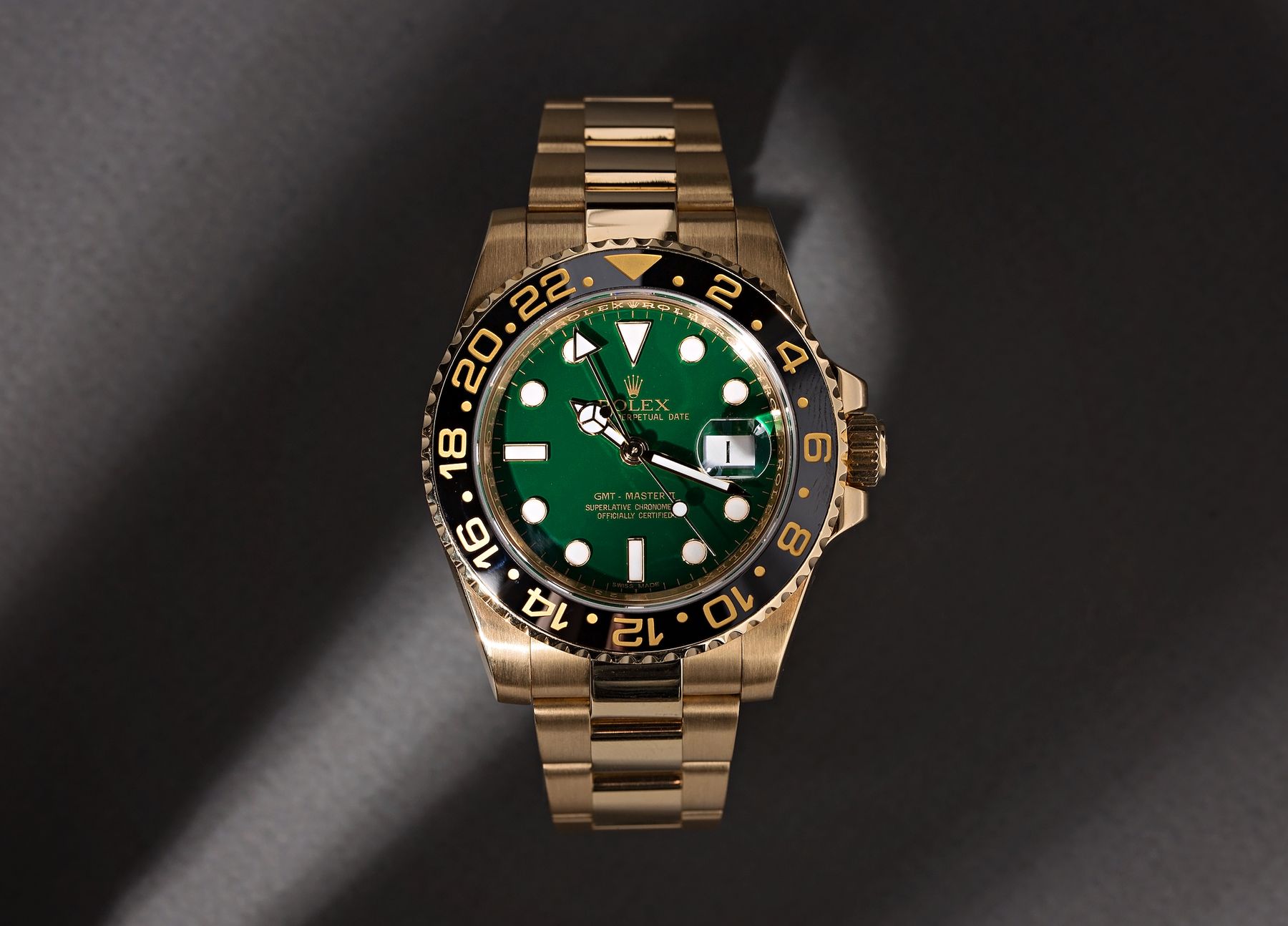 Rolex GMT-Master II Ceramic History GMT-Master II 116718LN Green Dial 50th Anniversary